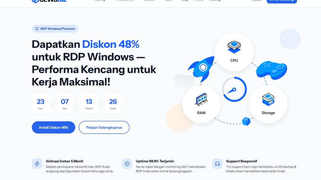 Dewabiz.com Hadirkan Layanan Hosting, VPS, Domain, dan Infrastruktur Digital untuk Mendukung Pertumbuhan Bisnis Online